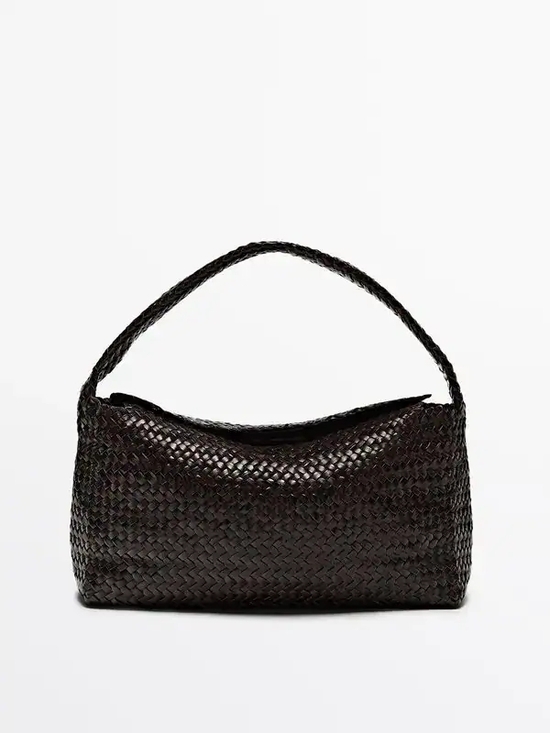Massimo Dutti Handbags - Massimo Dutti Nappa leather woven bag